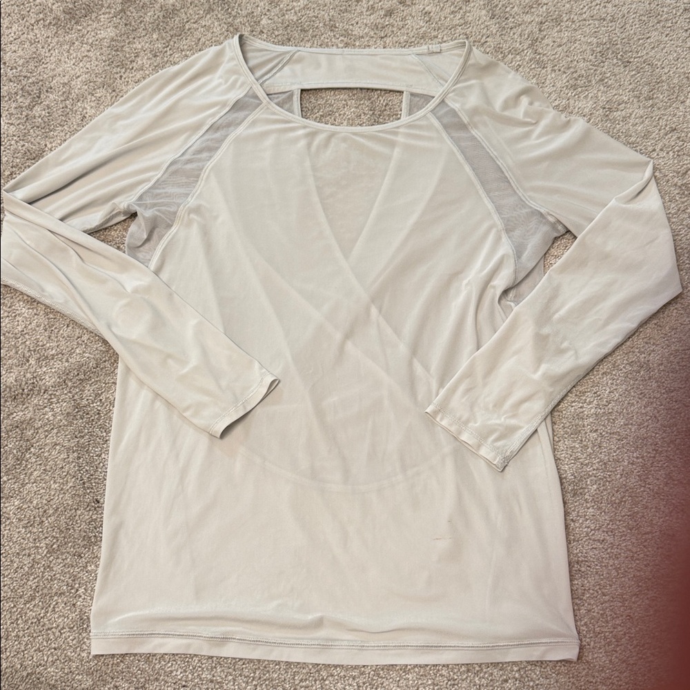 Lululemon Long Sleeve Mesh Top